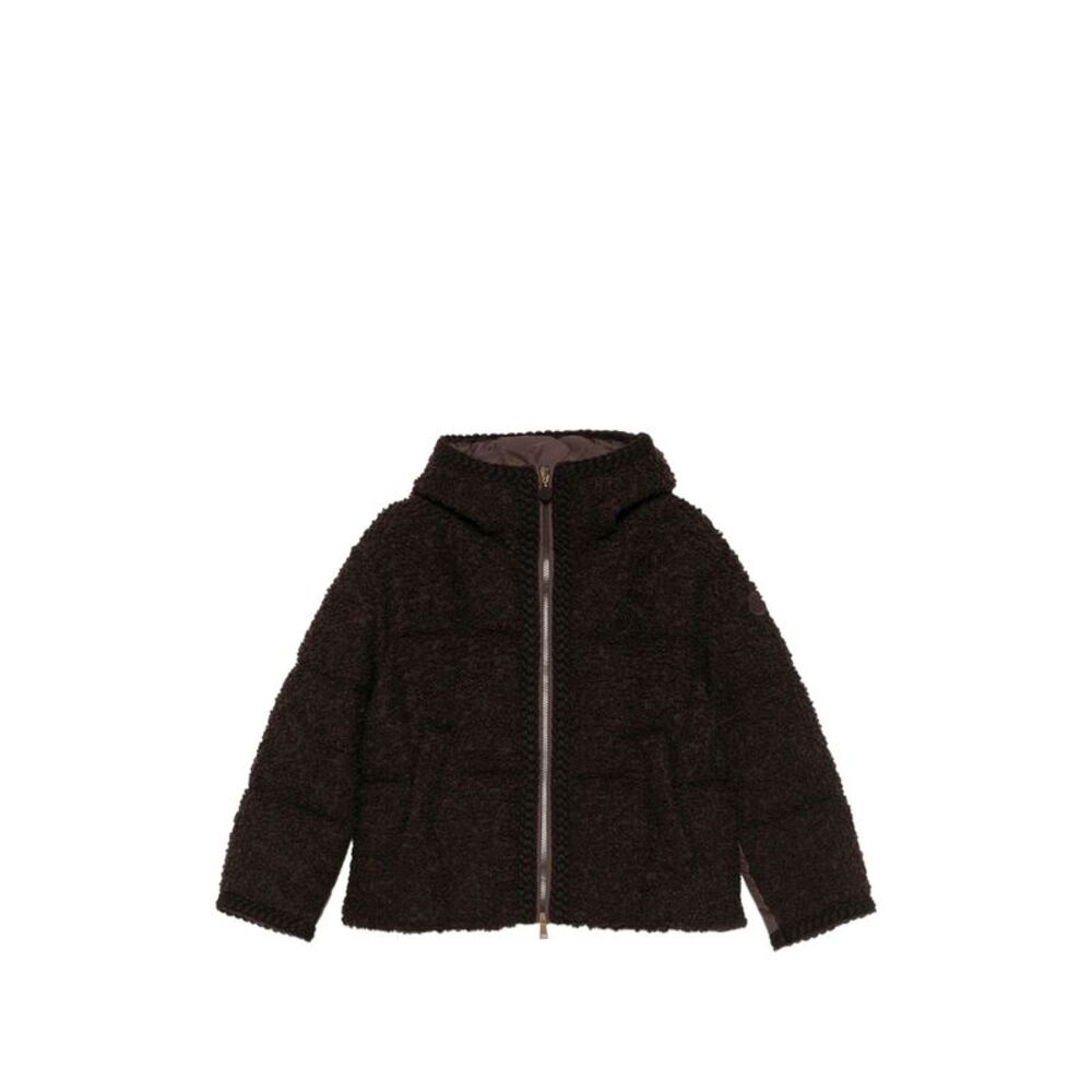 Moncler Brown Jackets - Puffer Jackets Women